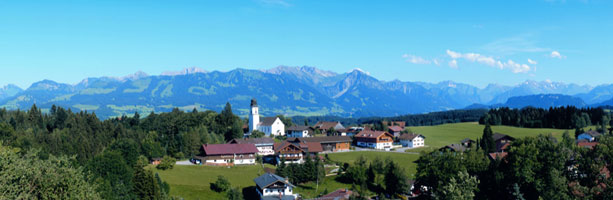 Landschaftsbild Ofterschwang im Allgäu